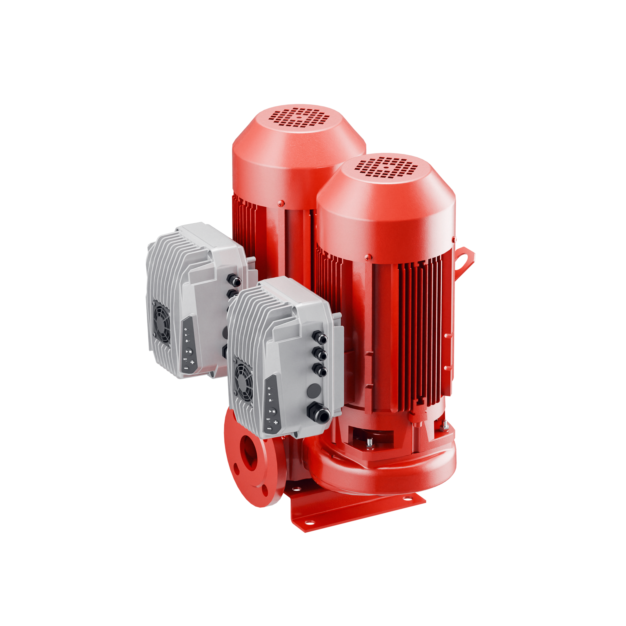 Variable Frequency Drive Controlled Twin Pumps